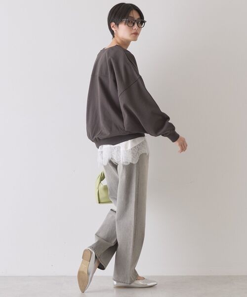 AMERICAN HOLIC（アメリカンホリック）の「カレッジロゴドルマンスウェット（スウェット・レディース・グレー系その他/アイボリー/チャコールグレー・M/L）」の16枚目の写真