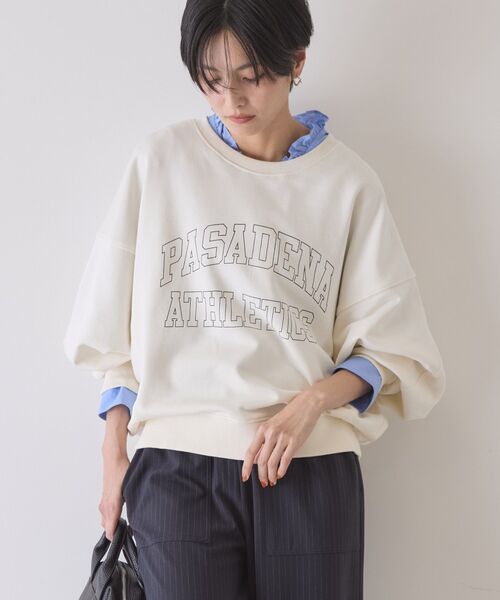 AMERICAN HOLIC（アメリカンホリック）の「カレッジロゴドルマンスウェット（スウェット・レディース・グレー系その他/アイボリー/チャコールグレー・M/L）」の19枚目の写真