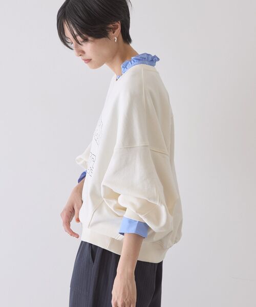 AMERICAN HOLIC（アメリカンホリック）の「カレッジロゴドルマンスウェット（スウェット・レディース・グレー系その他/アイボリー/チャコールグレー・M/L）」の20枚目の写真