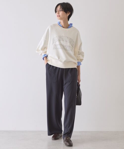 AMERICAN HOLIC（アメリカンホリック）の「カレッジロゴドルマンスウェット（スウェット・レディース・グレー系その他/アイボリー/チャコールグレー・M/L）」の22枚目の写真