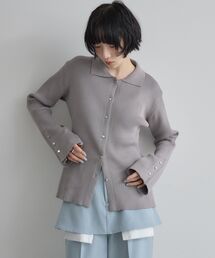 kivi（キヴィ）の「リブニットカーデ（カーディガン/ボレロ）」