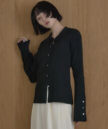 kivi（キヴィ）の「リブニットカーデ（カーディガン/ボレロ）」