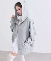 OLIVE des OLIVE（オリーブデオリーブ）の「フードロゴ刺繍キラキラパーカー（パーカー）」