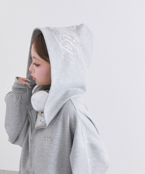 OLIVE des OLIVE(オリーブデオリーブ)の「フードロゴ刺繍キラキラパーカー(パーカー・レディース・オフホワイト/ブラック/ピンク/トップグレー・FREE)」の19枚目の写真