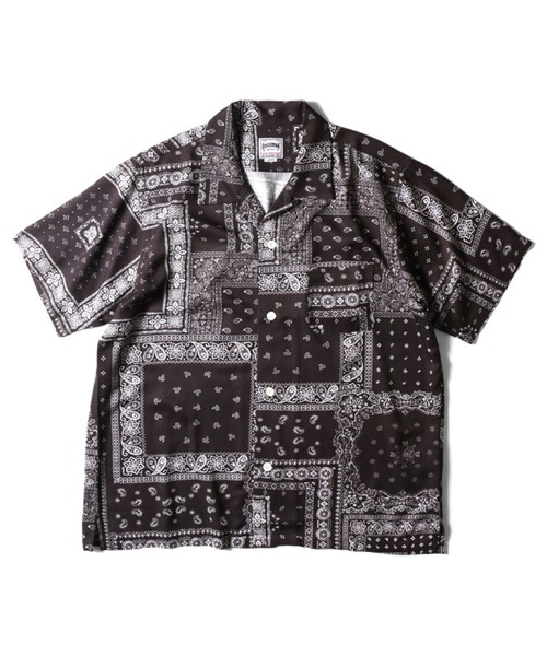 HOUSTON(ヒューストン)の「【26SS新色追加】HOUSTON ヒューストン BANDANA ALOHA SHIRT バンダナ アロハシャツ / 開襟シャツ(シャツ/ブラウス・メンズ・イエローゴールド/ネイビー/ブラック/ナチュラル/ミント/チャコール・M/XXL/XL/L)」の8枚目の写真