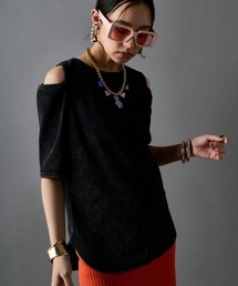 GEVS. | オープンショルダーテレコプルオーバー＜大きいサイズ有＞GEVS.(Tシャツ/カットソー)