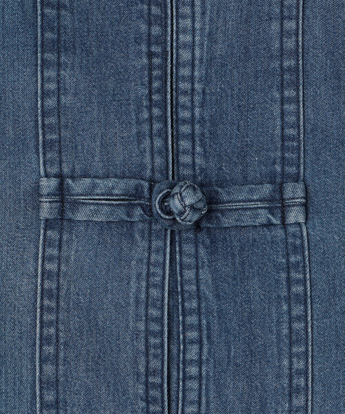 SEDAN ALL-PURPOSE（セダンオールパーパス）の「SEDAN ALL-PURPOSE | ライトデニム カンフーシャツ MEN（シャツ/ブラウス・メンズ・ダークインディゴブルー・M/L/XL）」の12枚目の写真