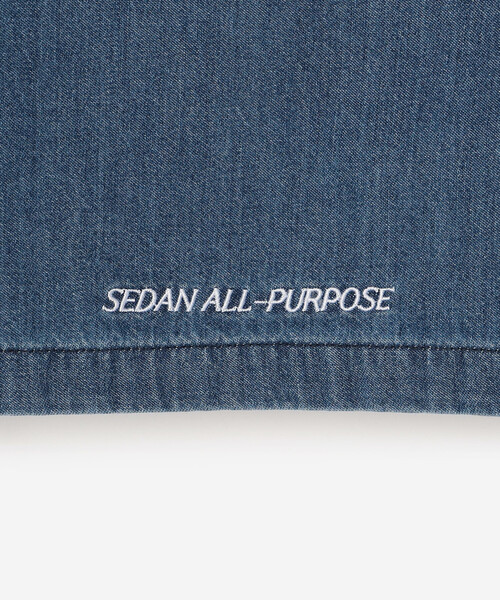 SEDAN ALL-PURPOSE（セダンオールパーパス）の「SEDAN ALL-PURPOSE | ライトデニム カンフーシャツ MEN（シャツ/ブラウス・メンズ・ダークインディゴブルー・M/L/XL）」の10枚目の写真