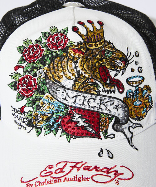 限定展開 Ed Hardy/エドハーディ ED HARDY R- STONE CAP（キャップ