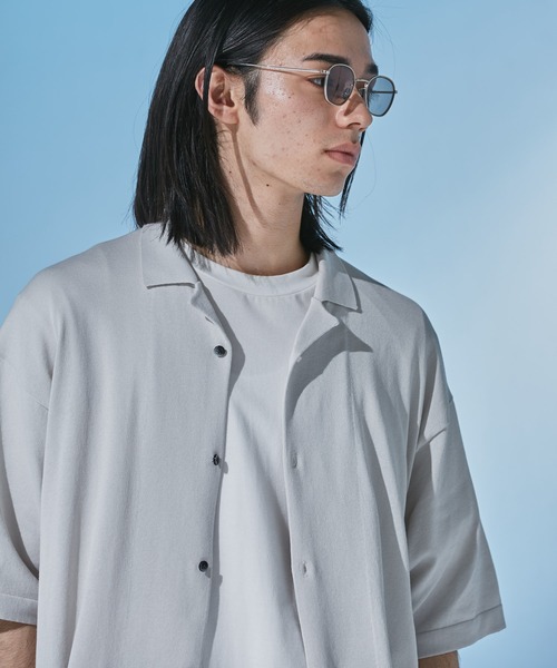 URBAN RESEARCH DOORS（アーバンリサーチドアーズ）の「『UR TECH』 サマシェア ニットカーディガン（カーディガン/ボレロ・メンズ・ネイビー/ベージュ系その他・LARGE/MEDIUM）」の13枚目の写真