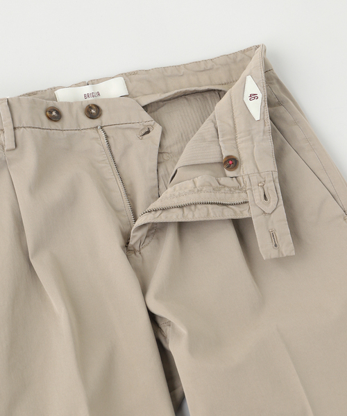 BRIGLIA 1949(ブリリア)の「BRIGLIA(ブリリア) GarmentDye Cotton 1P Trousers(スラックス・メンズ・キャメル/ホワイト/カーキ・50/48/46/44)」の5枚目の写真