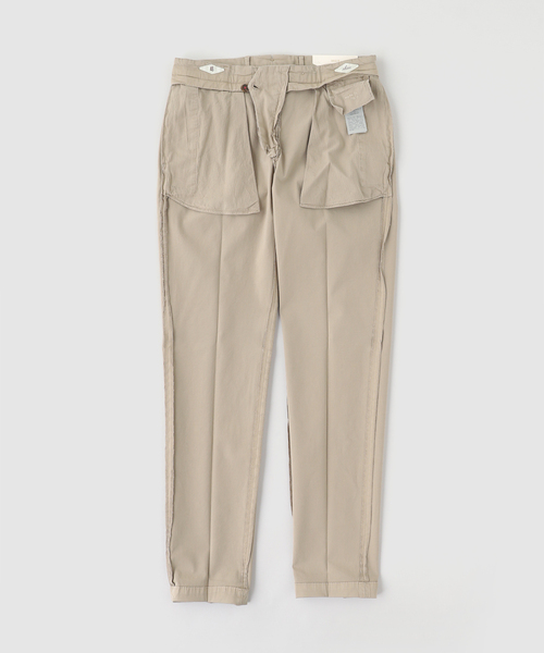 BRIGLIA 1949(ブリリア)の「BRIGLIA(ブリリア) GarmentDye Cotton 1P Trousers(スラックス・メンズ・キャメル/ホワイト/カーキ・50/48/46/44)」の6枚目の写真
