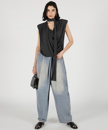 PRANK PROJECT | 【2026Summer Pre-Order】アシンメトリードレープパンツ / Asymmetrical Drape Pants(その他パンツ)