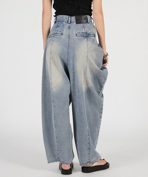 PRANK PROJECT（プランクプロジェクト）の「【2026Summer Pre-Order】アシンメトリードレープパンツ / Asymmetrical Drape Pants（その他パンツ・レディース・ネイビー/ブルー/カーキ・36/38）」の17枚目の写真