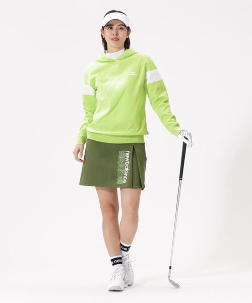 New Balance Golf(ニューバランスゴルフ)の「【new balance golf】ゼブラ柄 ニット プルオーバー フーディー (WOMENS)(パーカー・レディース・ブラック/ホワイト/イエロー・MEDIUM/LARGE/SMALL)」の11枚目の写真