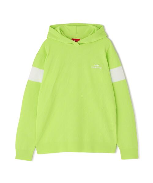 New Balance Golf(ニューバランスゴルフ)の「【new balance golf】ゼブラ柄 ニット プルオーバー フーディー (WOMENS)(パーカー・レディース・ブラック/ホワイト/イエロー・MEDIUM/LARGE/SMALL)」の15枚目の写真