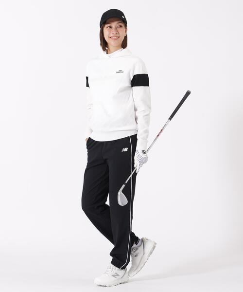 New Balance Golf(ニューバランスゴルフ)の「【new balance golf】ゼブラ柄 ニット プルオーバー フーディー (WOMENS)(パーカー・レディース・ブラック/ホワイト/イエロー・MEDIUM/LARGE/SMALL)」の17枚目の写真