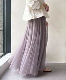 【WEB限定】チュールフレアスカート