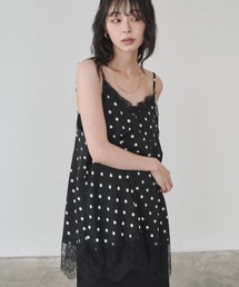 Anclear oui（アンクリアウィ）の「サテンレースキャミチュニック（キャミソール）」