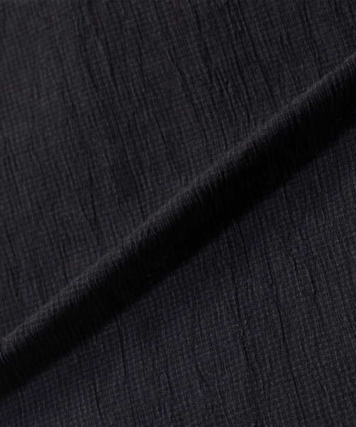 MINDBRIDGE（マインドブリッジ）の「[COUTURE]クリンクルオーバーサイズ半袖シャツ（シャツ/ブラウス・メンズ・ブラック・95/100/105/110）」の8枚目の写真