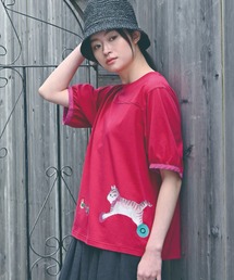 SUPER HAKKA×マツモトヨーコ 30/-天竺 「My little friends」プリントTシャツ