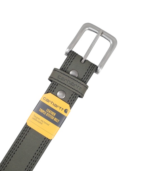 Carhartt(カーハート)の「【UT207】【Carhartt/カーハート】LEATHER TRIPLE STITCH BELT(ベルト・メンズ・ブラウン/ブラック・36inch/34inch)」の4枚目の写真