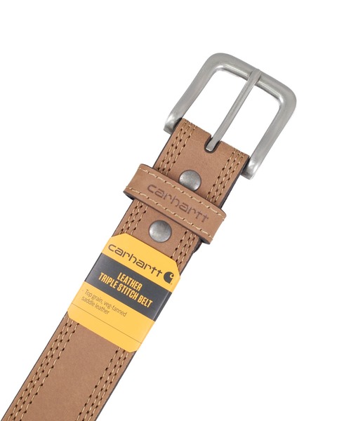 Carhartt(カーハート)の「【UT207】【Carhartt/カーハート】LEATHER TRIPLE STITCH BELT(ベルト・メンズ・ブラウン/ブラック・36inch/34inch)」の9枚目の写真