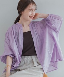 studio CLIP（スタディオクリップ）の「エアリーVネックギャザーブラウス（シャツ/ブラウス）」