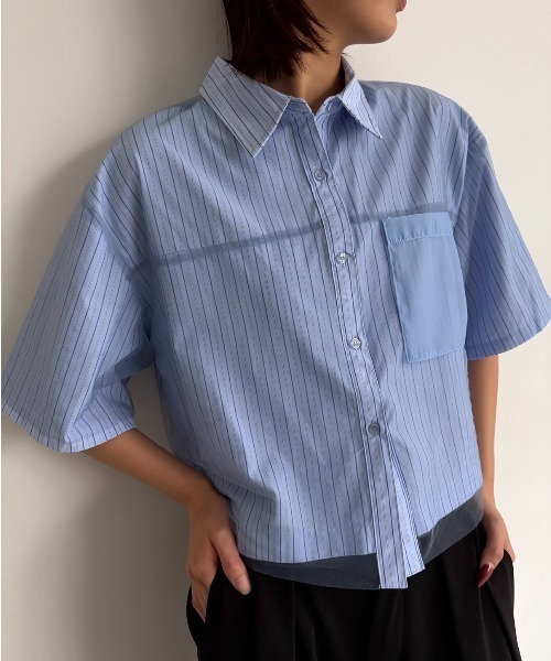 Avenue｜アヴェニューのトップス（ブルー・ネイビー/青色系・半袖