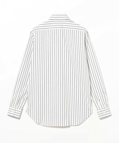 BEAMS F（ビームスエフ）の「アトリエライン コットン ストライプ タブカラーシャツ（シャツ/ブラウス・メンズ・ネイビー・41/40/39/38/37）」の4枚目の写真