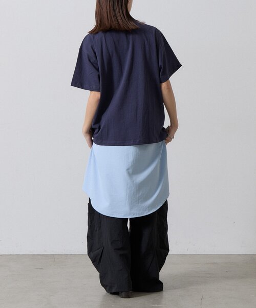 goocy(グーシー)の「【DISCUS】アップリケ刺繍半袖T(Tシャツ/カットソー・レディース・ネイビー/ホワイト/ブラック・FREE)」の19枚目の写真