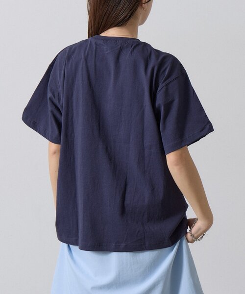 goocy(グーシー)の「【DISCUS】アップリケ刺繍半袖T(Tシャツ/カットソー・レディース・ネイビー/ホワイト/ブラック・FREE)」の21枚目の写真