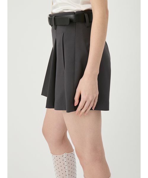 LILY BROWN（リリーブラウン）の「ベルト付きタックショートパンツ（その他パンツ・レディース・チャコールグレー/マルチ/ベージュ・0/1）」の8枚目の写真