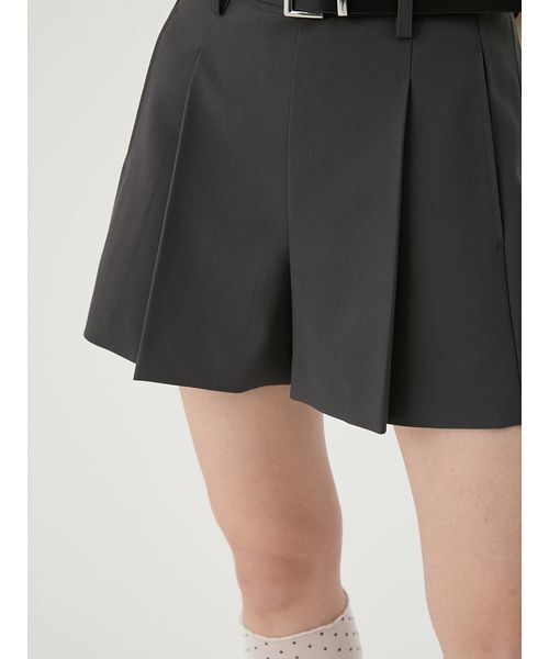LILY BROWN（リリーブラウン）の「ベルト付きタックショートパンツ（その他パンツ・レディース・チャコールグレー/マルチ/ベージュ・0/1）」の10枚目の写真