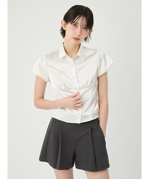 LILY BROWN（リリーブラウン）の「ベルト付きタックショートパンツ（その他パンツ・レディース・チャコールグレー/マルチ/ベージュ・0/1）」の13枚目の写真