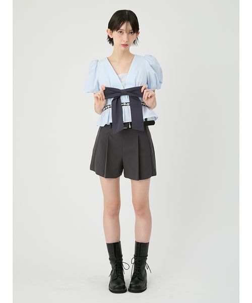 LILY BROWN（リリーブラウン）の「ベルト付きタックショートパンツ（その他パンツ・レディース・チャコールグレー/マルチ/ベージュ・0/1）」の20枚目の写真