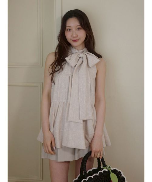 LILY BROWN（リリーブラウン）の「ベルト付きタックショートパンツ（その他パンツ・レディース・チャコールグレー/マルチ/ベージュ・0/1）」の22枚目の写真