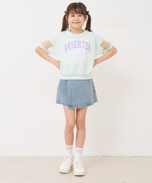 coca（coca）（コカ）の「キッズ　デニムラップスカパン（デニムパンツ・キッズ・ブラック/ライトブルー/ブルー・120/130/140/150）」の8枚目の写真
