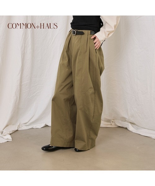 COMMON+HAUS(コモンハウス)の「パラシュートパンツ(その他パンツ・レディース・カーキオリーブ/ブルーグレー・S/M/L)」の3枚目の写真