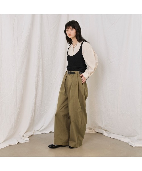 COMMON+HAUS(コモンハウス)の「パラシュートパンツ(その他パンツ・レディース・カーキオリーブ/ブルーグレー・S/M/L)」の6枚目の写真