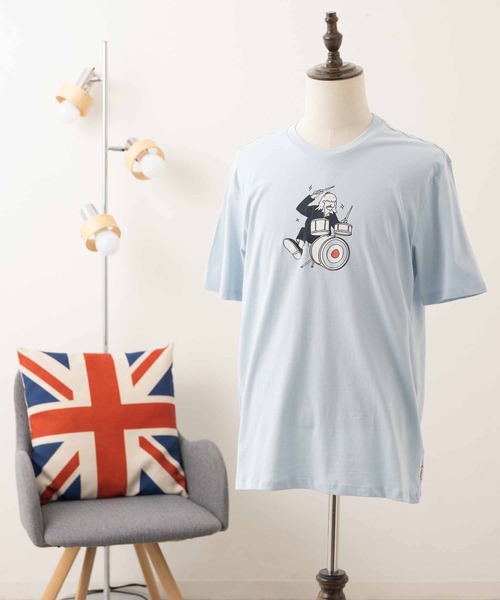 Ben Sherman(ベンシャーマン)の「ドラマーターゲットTシャツ(Tシャツ/カットソー・メンズ・ライトブルー・LARGE/MEDIUM)」の2枚目の写真