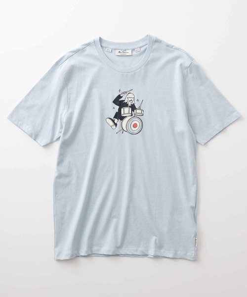 Ben Sherman(ベンシャーマン)の「ドラマーターゲットTシャツ(Tシャツ/カットソー・メンズ・ライトブルー・LARGE/MEDIUM)」の5枚目の写真