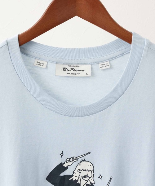Ben Sherman(ベンシャーマン)の「ドラマーターゲットTシャツ(Tシャツ/カットソー・メンズ・ライトブルー・LARGE/MEDIUM)」の6枚目の写真