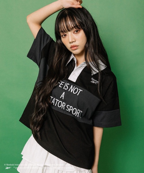 ALAND(エーランド)の「【ALAND別注】Reebok/ラガーシャツ(シャツ/ブラウス・レディース・ブルー/ブラック・LARGE/SMALL)」の21枚目の写真