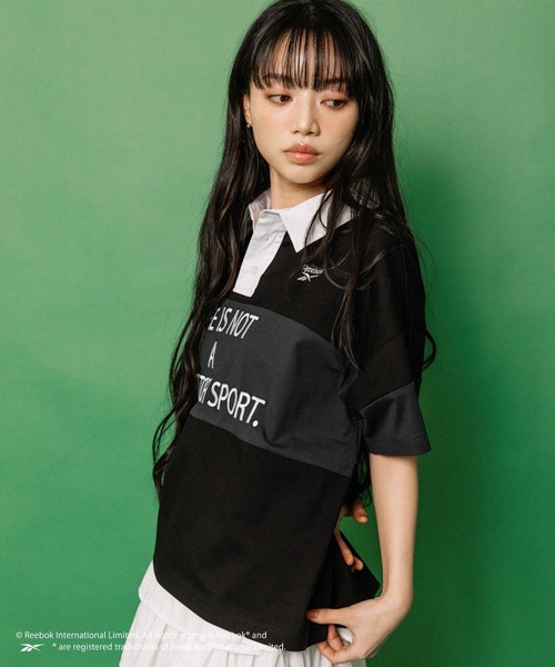 ALAND(エーランド)の「【ALAND別注】Reebok/ラガーシャツ(シャツ/ブラウス・レディース・ブルー/ブラック・LARGE/SMALL)」の19枚目の写真