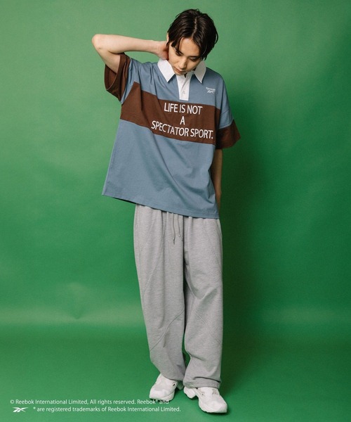 ALAND(エーランド)の「【ALAND別注】Reebok/ラガーシャツ(シャツ/ブラウス・レディース・ブルー/ブラック・LARGE/SMALL)」の16枚目の写真