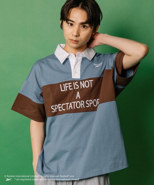 ALAND(エーランド)の「【ALAND別注】Reebok/ラガーシャツ(シャツ/ブラウス・レディース・ブルー/ブラック・LARGE/SMALL)」の14枚目の写真