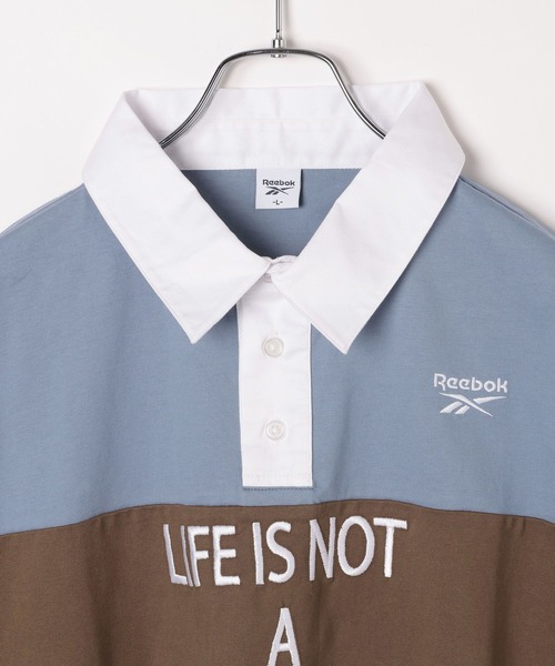 ALAND(エーランド)の「【ALAND別注】Reebok/ラガーシャツ(シャツ/ブラウス・レディース・ブルー/ブラック・LARGE/SMALL)」の10枚目の写真