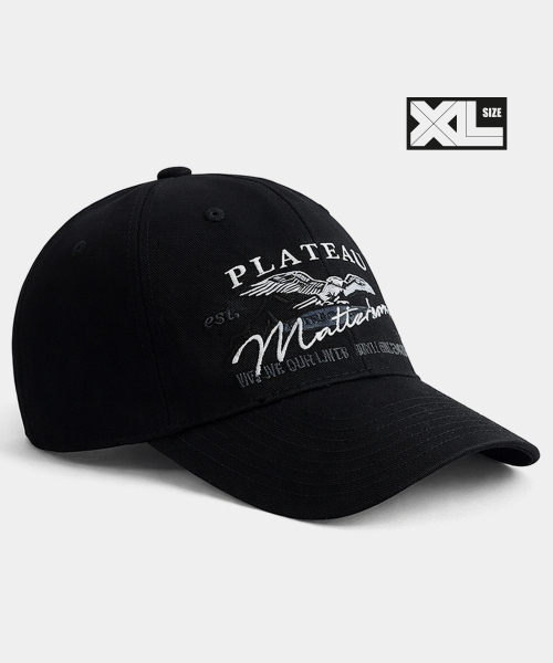 ビッグサイズ ボールキャップ XL MATT WH CAP BLACK（キャップ