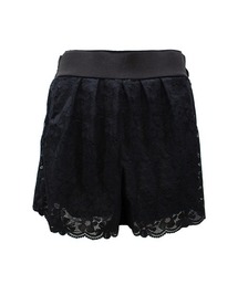 ●Mサイズ●ANNEBRA(アンブラ)Happiness レーススイムウェア 黒 ANNEBRA（アンブラ）の「Black モチーフデザインワンピース（水着